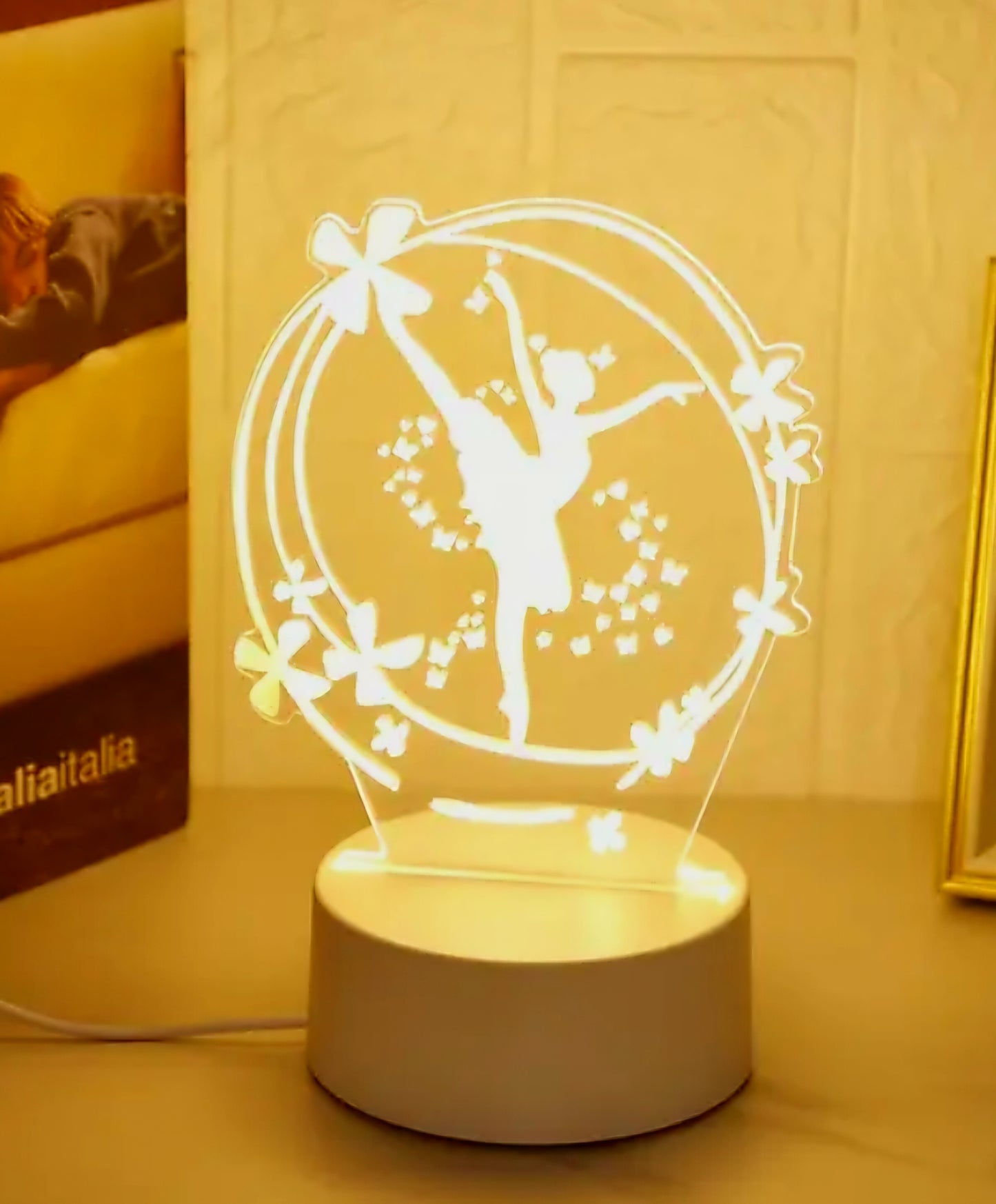 Ballerina 3D Night Light (USB Powered)