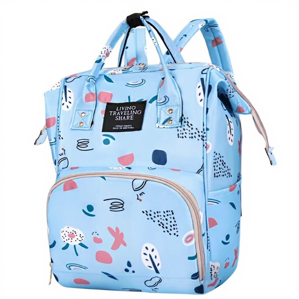 Blue Large Capacity Multifunctional Baby Bag