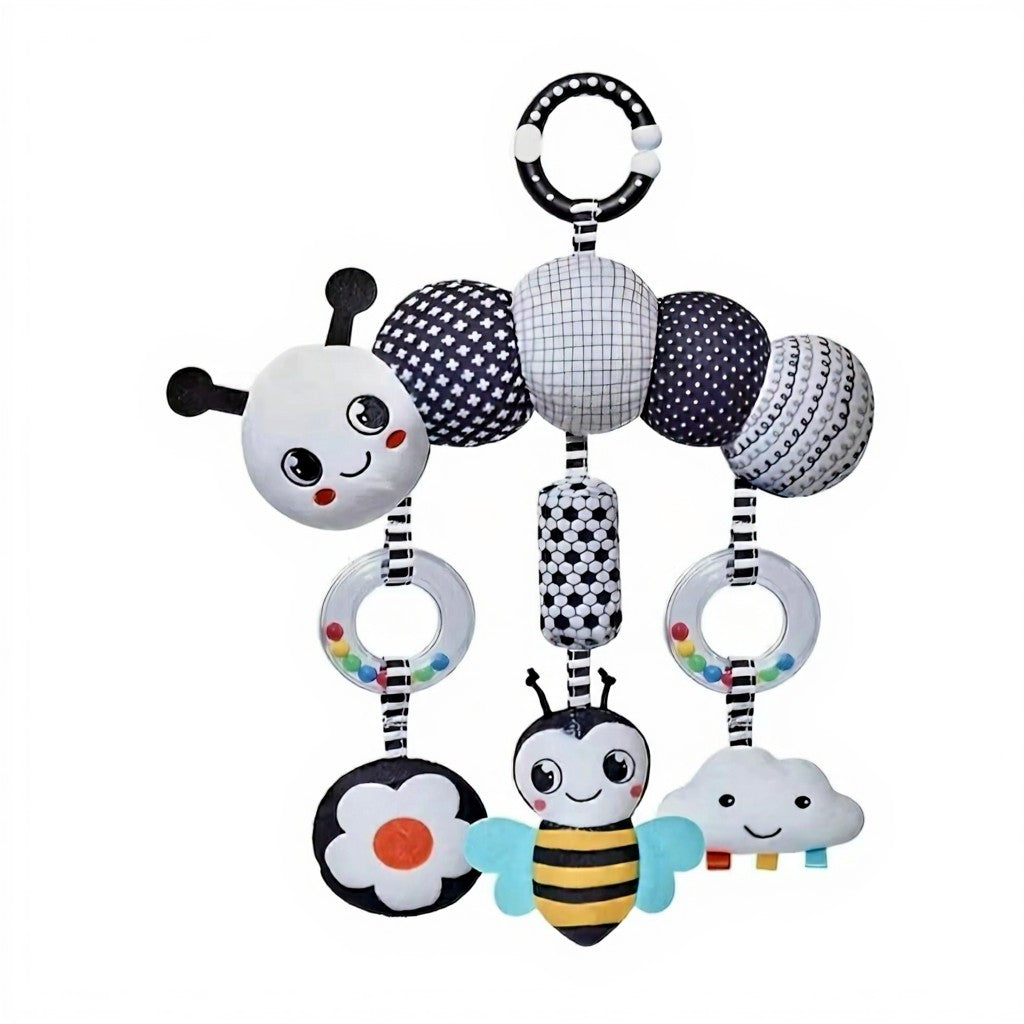 Black & White Animal Wind Chime Plush Toy