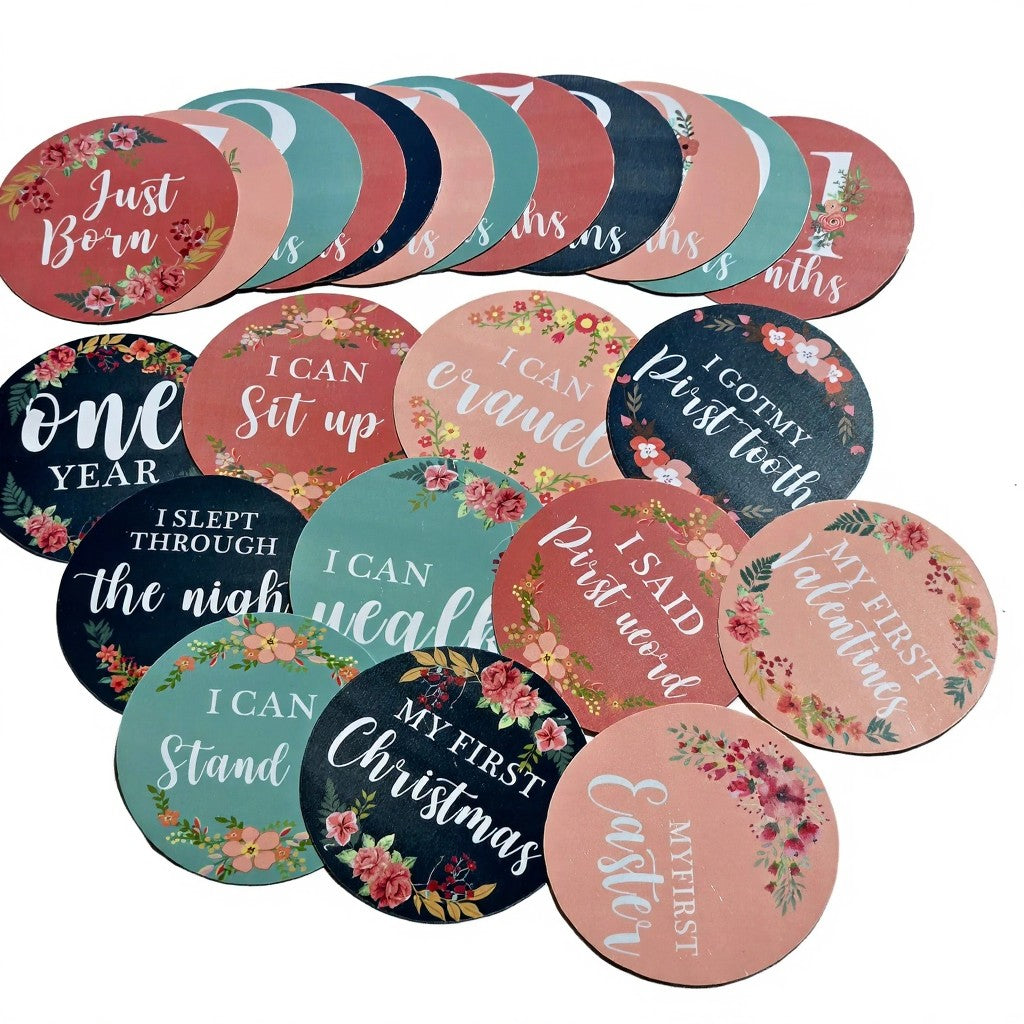 23pcs Milestone cards