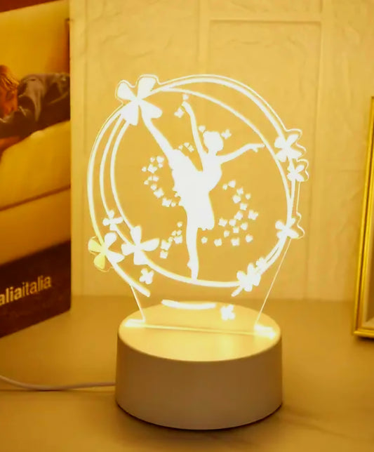 Ballerina 3D Night Light (USB Powered)