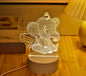 3D Illuminated Angel Elephant Night Light