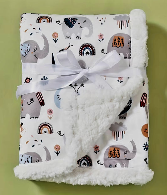 Cozy Double Layered Animal Print Blanket