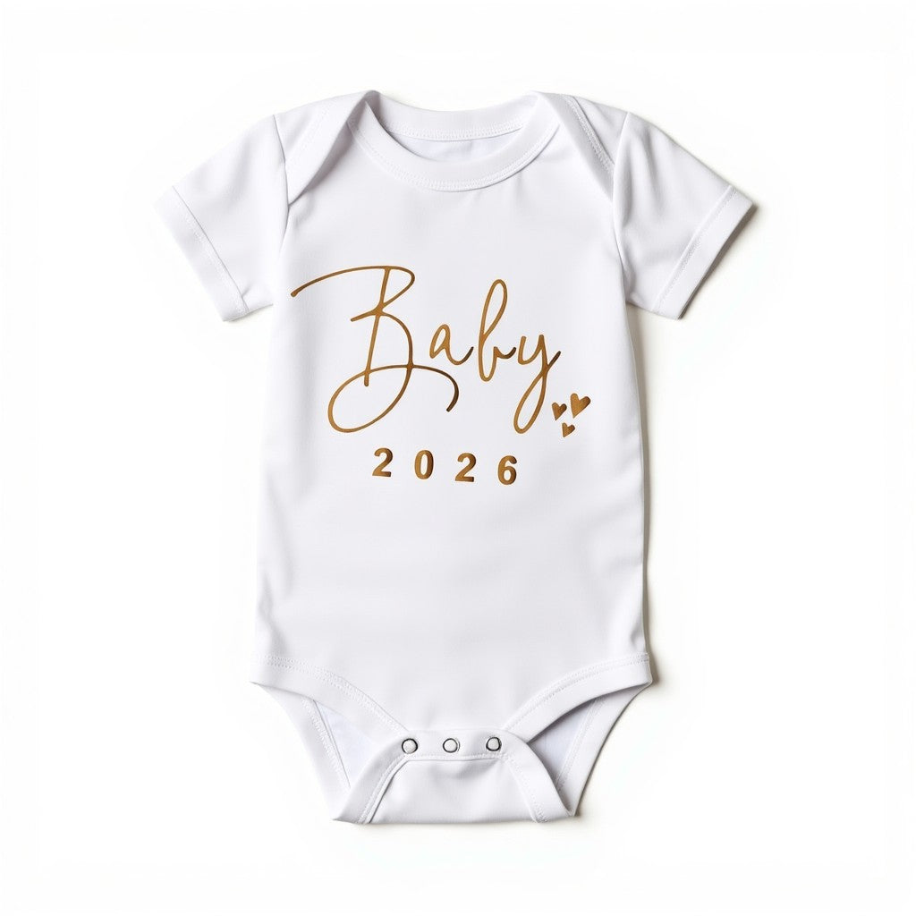 “Baby 2026” Cotton Bodysuit