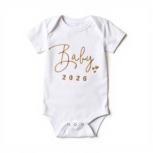 “Baby 2026” Cotton Bodysuit