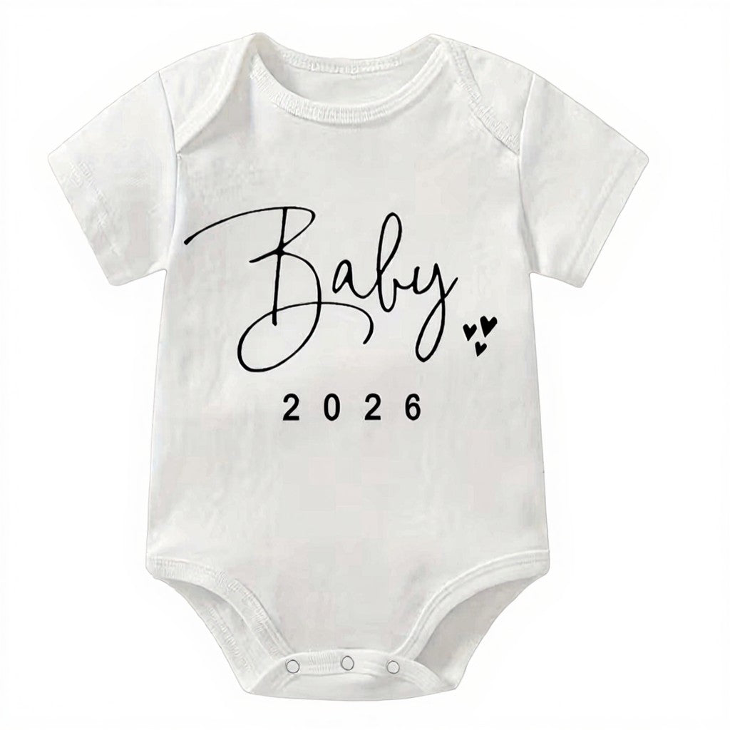 “Baby 2026” Cotton Bodysuit