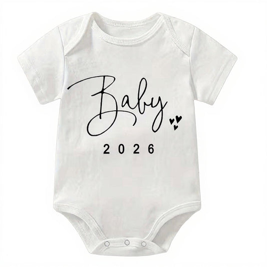 “Baby 2026” Cotton Bodysuit
