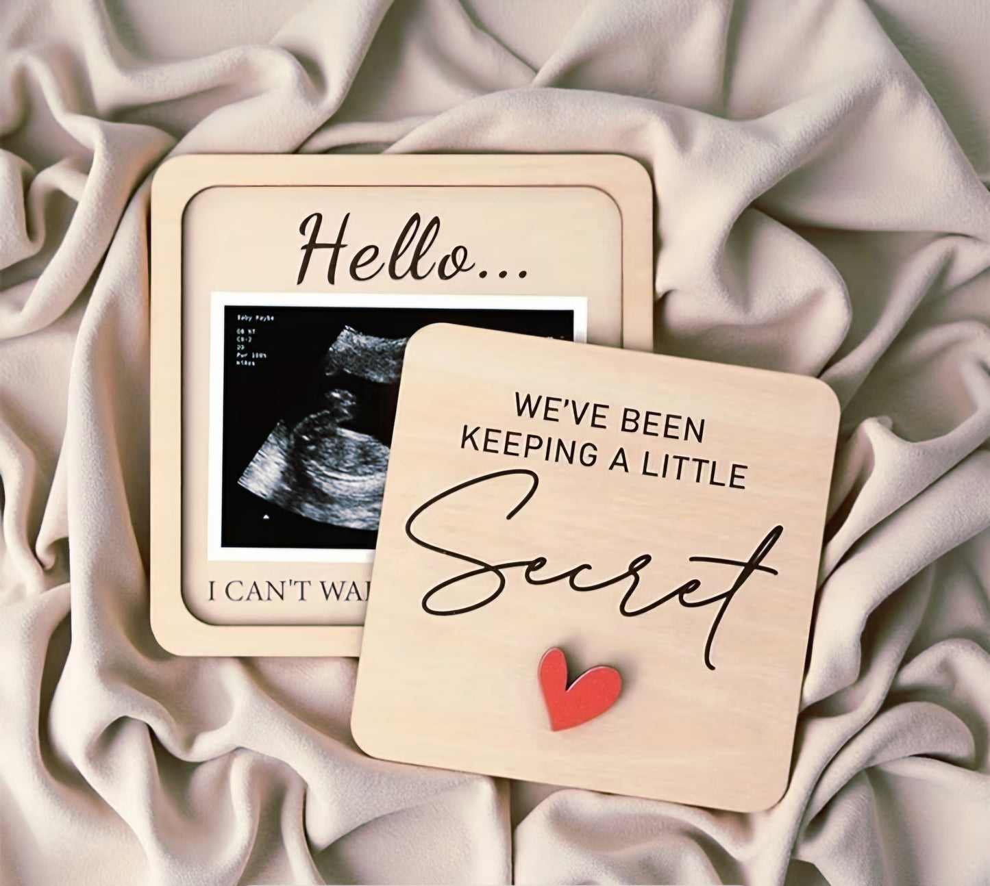 Pregnancy announcement 'We've been keeping a little secret' set