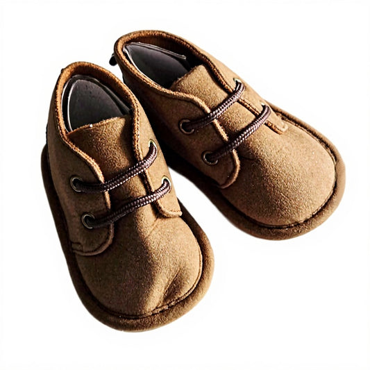 Baby boy fleece booties