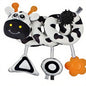 Black & White Spiral Plush Toy with Hanging Toys