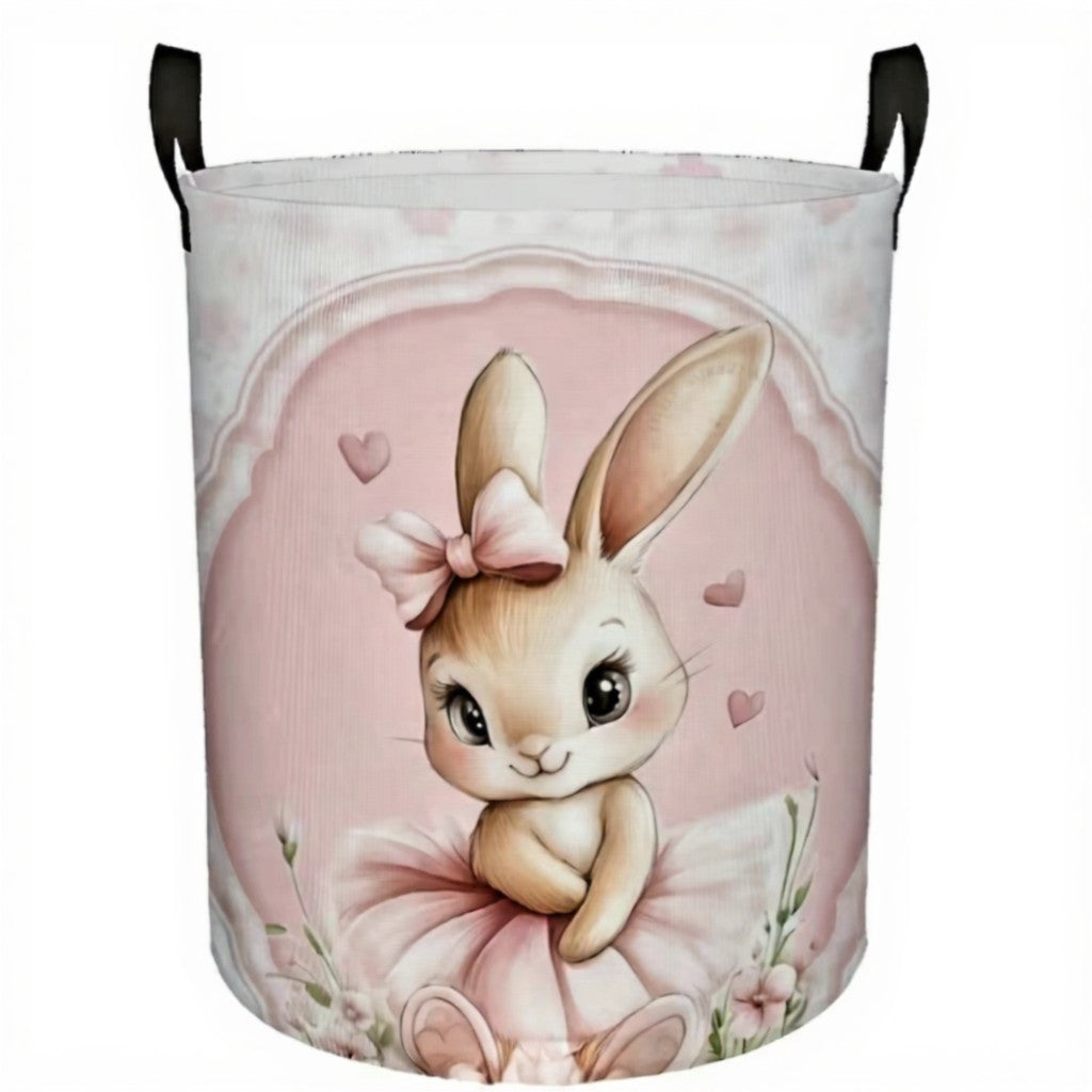 Foldable fabric basket