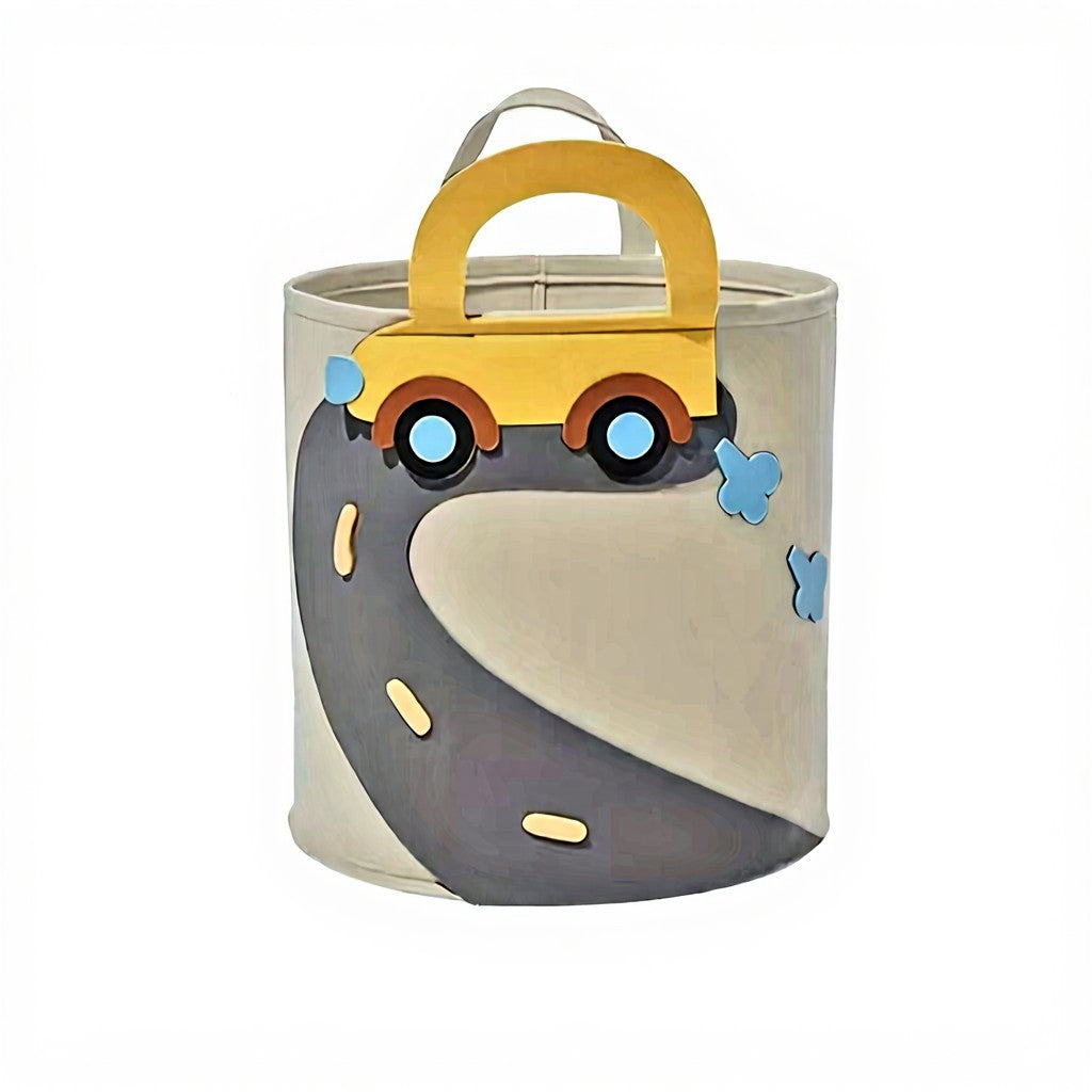 Foldable fabric basket