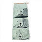 Cartoon animal face three-layer hanging storage