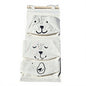 Cartoon animal face three-layer hanging storage