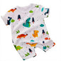 Short sleeve cartoon dinosaur bodysuit