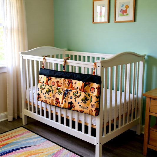 Crib Organiser with 4 Storage Pockets