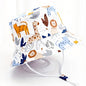 Child bucket hat with cartoon forest animals