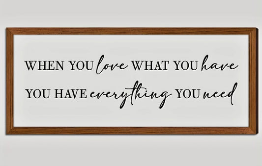 Wooden Inspirational Quote Sign