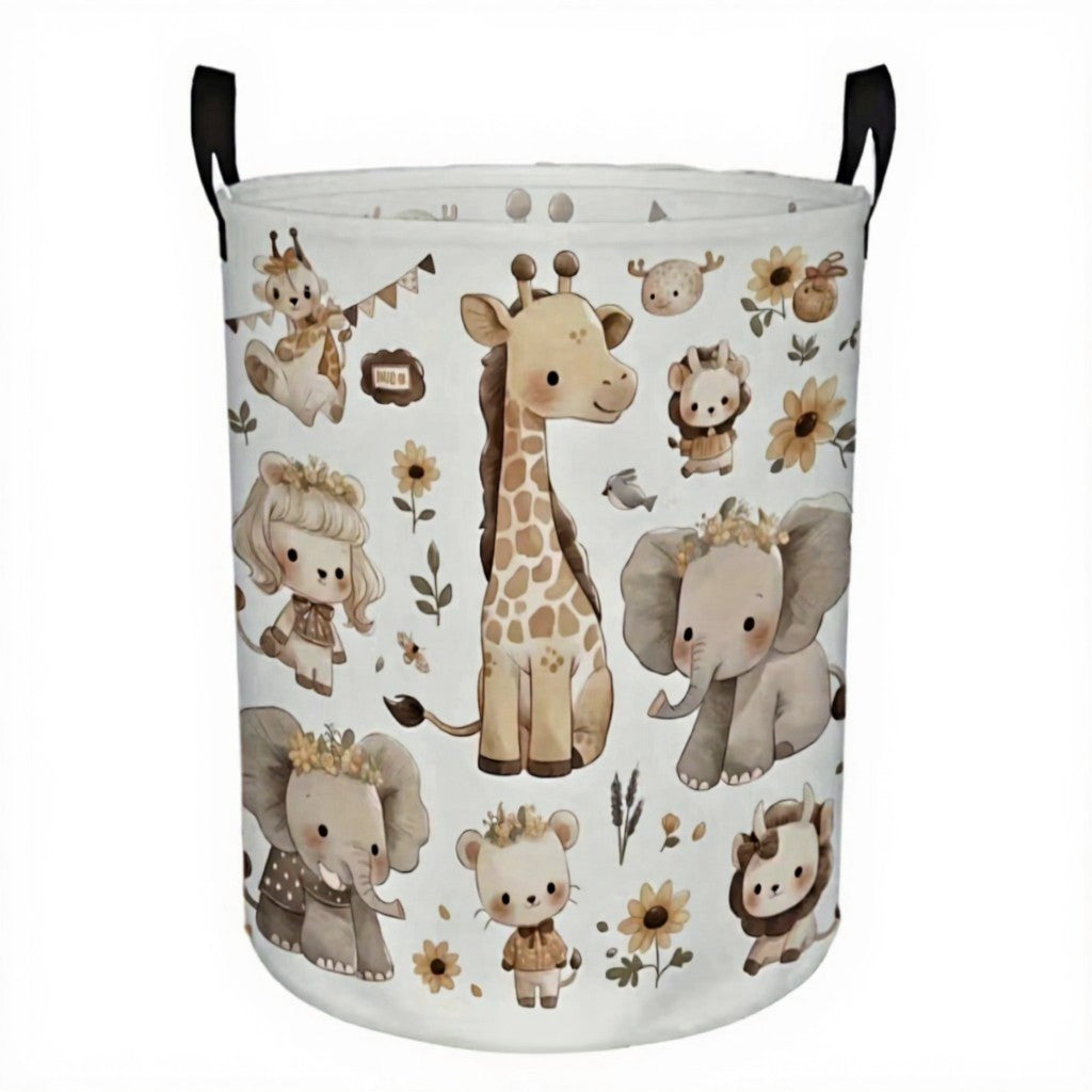 Foldable fabric basket