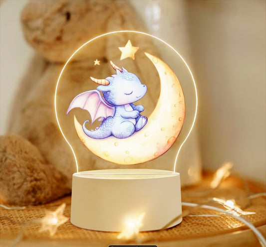 Moonlit Little Dragon Night Light