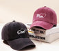 Matching “Dad” & “Mom” Baseball Caps