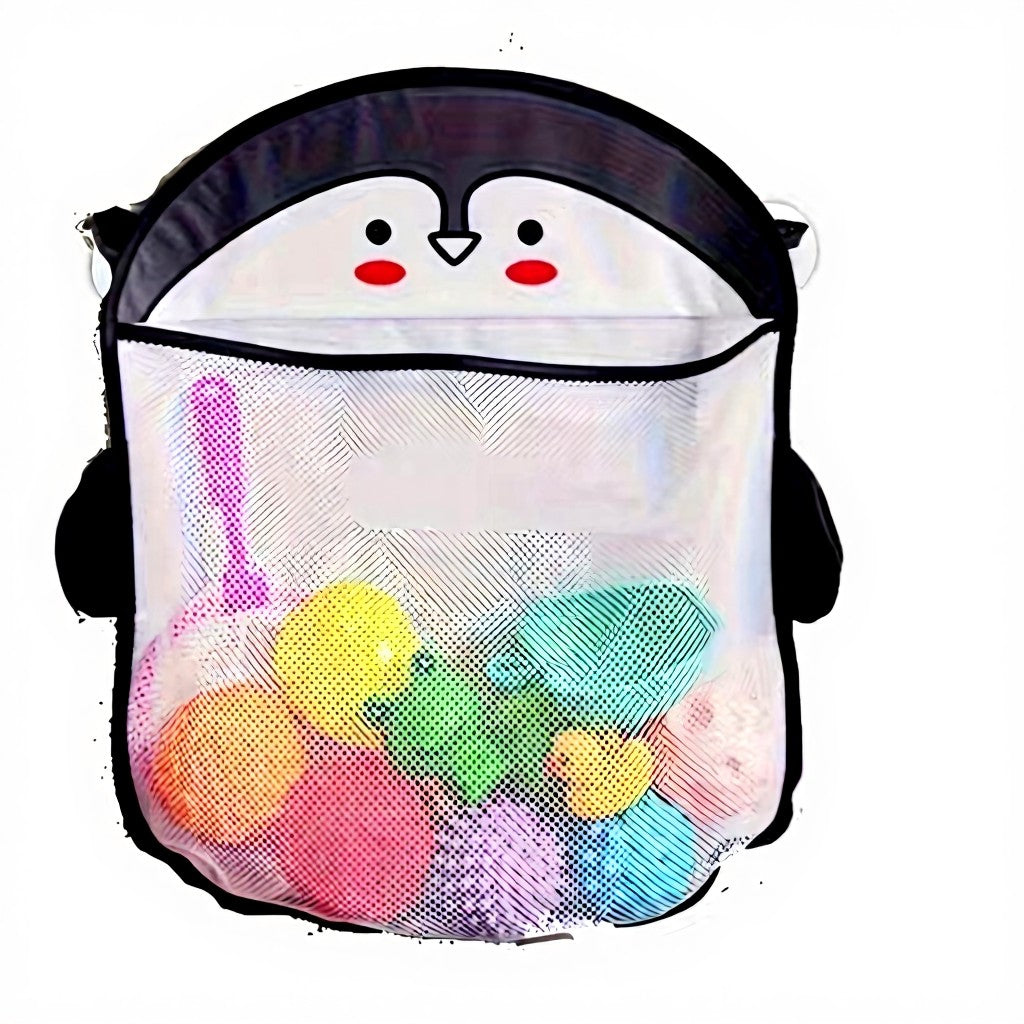 Penguin bathroom storage mesh bag
