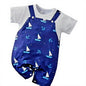 Navy blue sailboat bodysuit