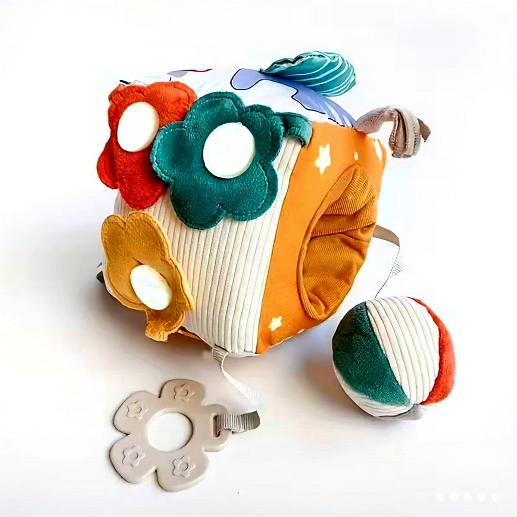 Fabric Sensory Activity Cube