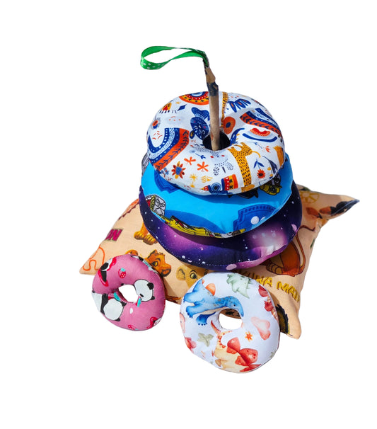 Stackable ring toy