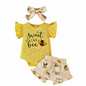 “Sweet as Can Bee” 3-Piece Baby Outfit Set (9–12 Months)