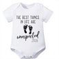 “The Best Things in Life Are Unexpected” Cotton Bodysuit (0–3 Months)