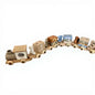 Wooden Style Train Building Blocks Trolley Toy