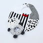 Black & White Bibs + Animal Print Ring Rattles