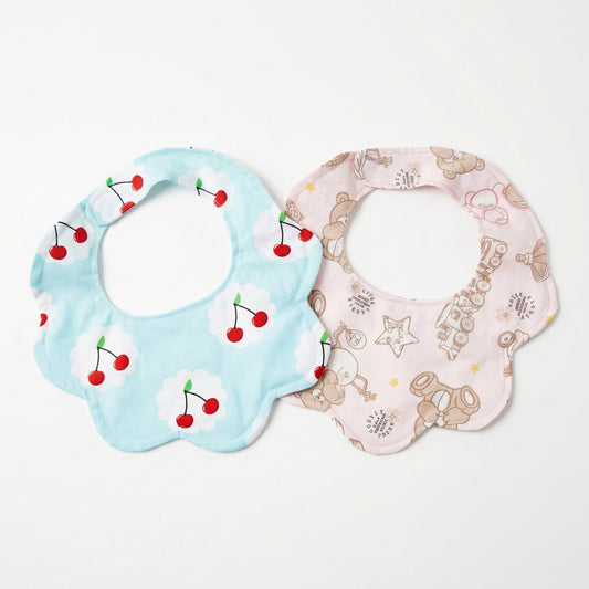 Scalloped bibs
