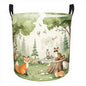 Foldable fabric basket