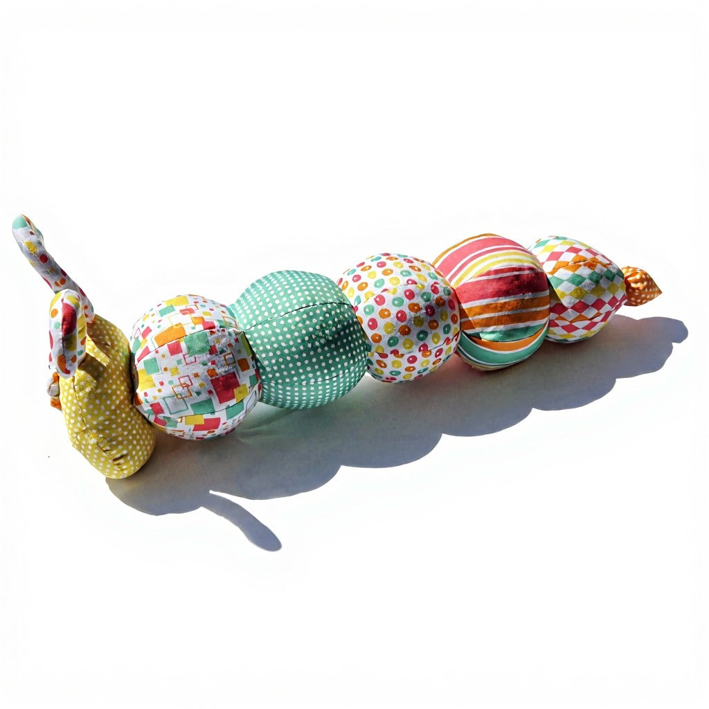 Fabric worm toy